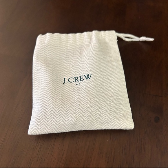 J. Crew Vintage-Style Textured Gold Hexagon Crystal Choker Necklace with bag - Picture 7 of 7